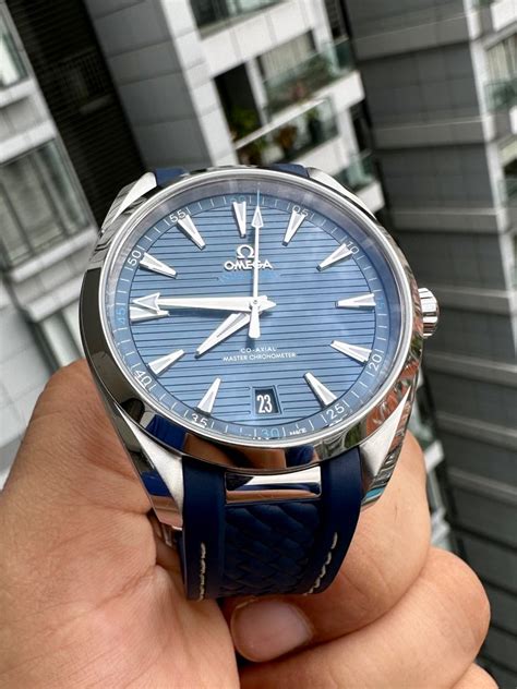 Omega Seamaster Aqua Terra 41 blue dial, Luxury, Watches on Carousell