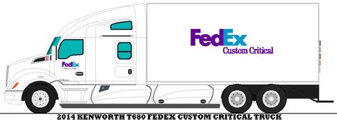 2014 Kenworth T680 Fedex Custom Critical Truck by mcspyder1 on DeviantArt