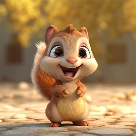 Premium Photo | The squirrel from the animated movie squirrel