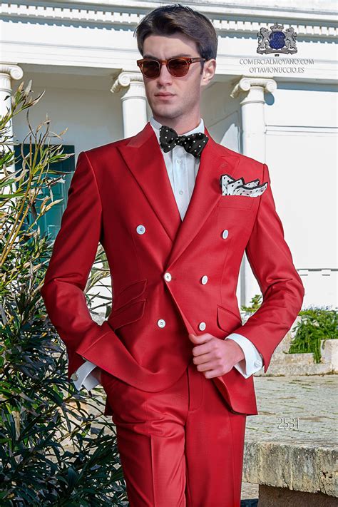 Tuxedo Wedding Suit, Wedding Suits, Fashion Colours, Colorful Fashion, Mario, Mens Red Suit ...