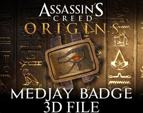 Assassin's Creed Origins: Bayek's Medjay Badge STL | Etsy