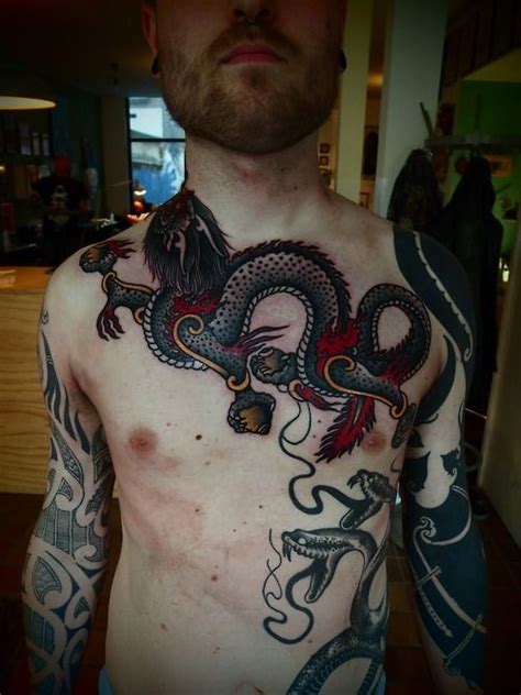 Tibetan dragon . Done on Thye at Papanatos