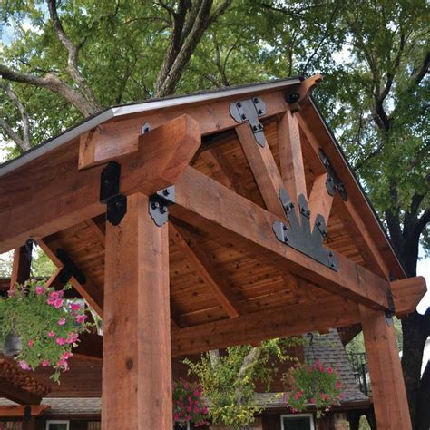 OZCO Project Kit: Wood Post & Beam Pavilion with 8x8 Posts - DecksDirect | Pergola, Wood patio ...