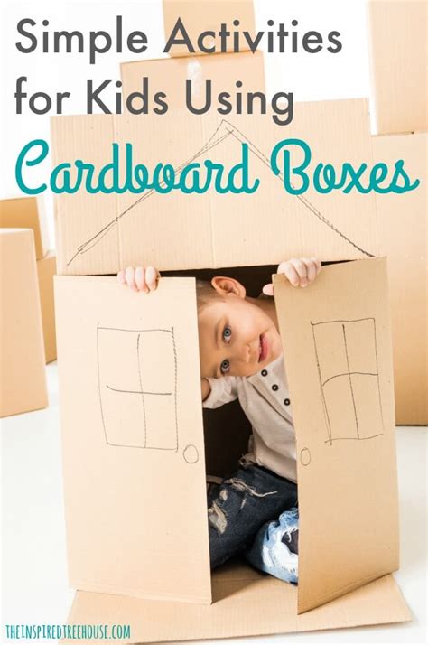 SIMPLE ACTIVITIES WITH CARDBOARD BOXES FOR MOTOR SKILL FUN!