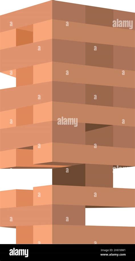 wooden block tower game Stock Vector Image & Art - Alamy