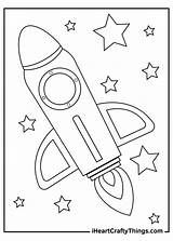 Spaceship Colouring sketch template