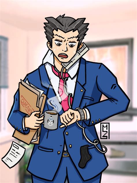 The Ace is late! (Phoenix Wright fan art!) : r/AceAttorney