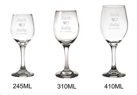 X135 Personalised Wedding Wine Glasses Bulk Wine Glasses - Etsy UK