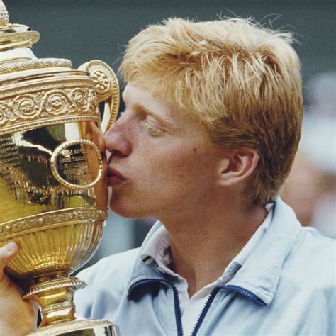 Download Boris Becker Kissing Trophy Wallpaper | Wallpapers.com