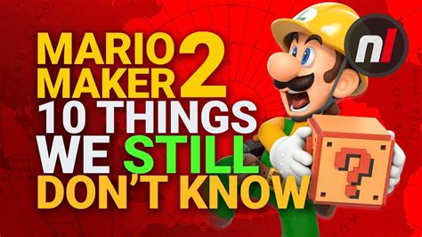 Super Mario Maker 2: 10 Things We Still Don’t Know For Certain – Nintendo Life – Rahul Jha's ...