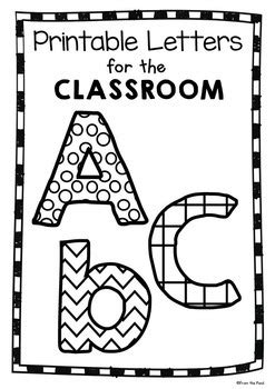 Bulletin Board Letters - Classroom Decor by From the Pond | TPT