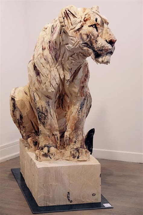 Artist Uses A Chainsaw To Transform Wood Into Stunning Sculptures | Wood carving art, Sculpture ...