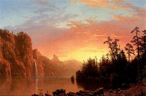 Sunset in California | Albert Bierstadt | oil painting # ...