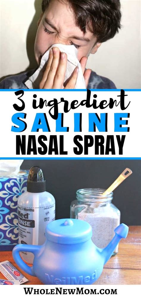 Homemade Saline Nasal Spray - Plus Usage Tips