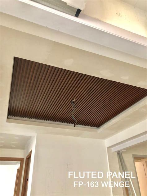 CEILILING DESIGN IN WOOD SLAT | Simple ceiling design, Ceiling design ...