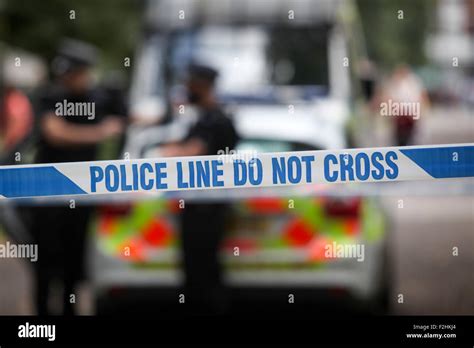 Police crime scene tape UK Stock Photo - Alamy