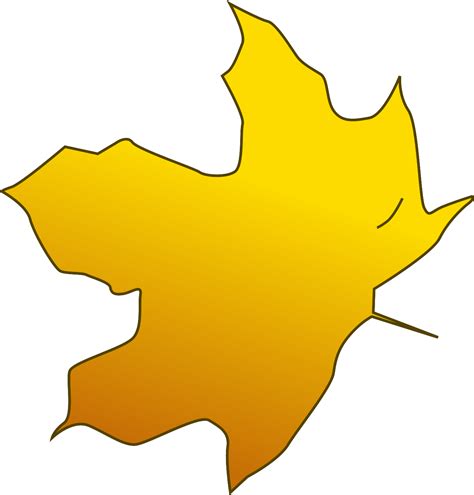 Autumn Yellow Leaf Transparent Background - PNG Play