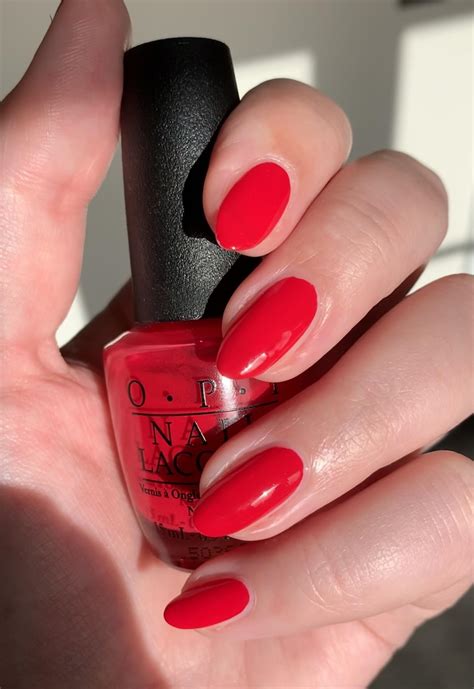 red opi compare Opi red nail polish, Opi nail polish colors, Red gel nails, red opi nail polish