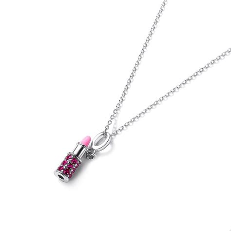 Lipstick Necklace for Women [Cute Pink Lipstick Pendant] – Jewelrify