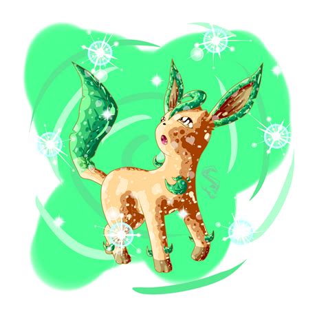 Leafeon Shiny by Toa-Shifter on DeviantArt