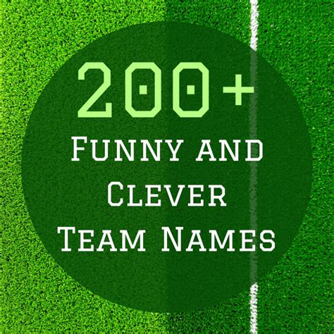 A Complete List of Cool, Funny, and Clever Team Names - HowTheyPlay