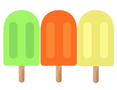 Popsicle Template Printable
