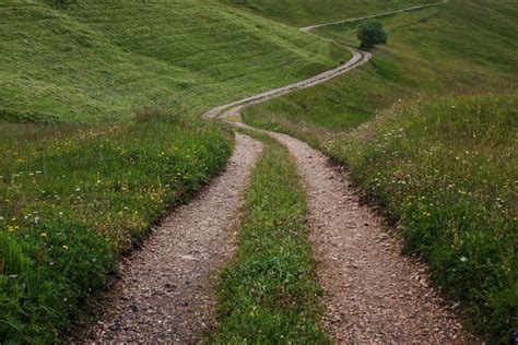 Long path at Seiser Alm