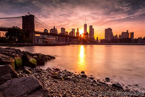 Brooklyn Bridge Sunset | Tim Jackson Photography | Buy Photographic ...