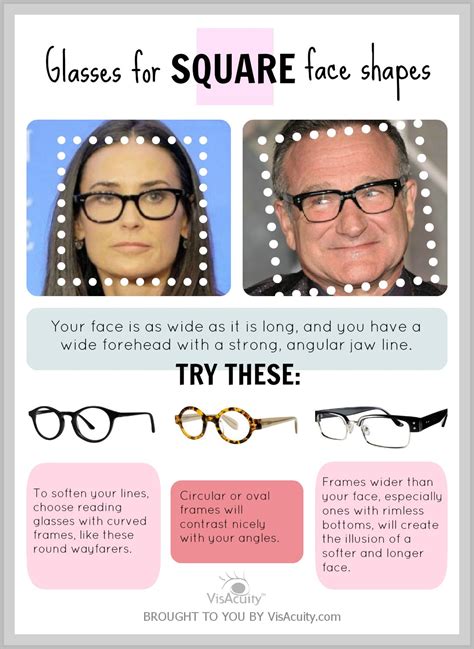 How to find the right pair of reading glasses if you have a SQUARE face shape! VisAcuity.com # ...