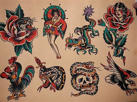 Traditional Tattoo Flash Designs at Tattoo