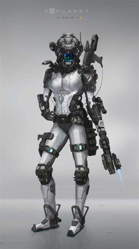 sciencefictionfuture: by XingLei Xuan Female Cyborg, Female Armor, Cyborg Girl, Sci Fi Armor ...