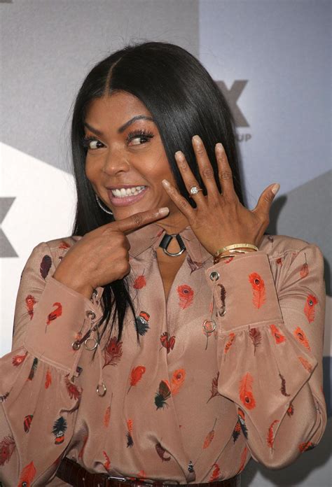 Taraji P. Henson Sporting Engagement Ring on Fox Red Carpet - The Blast