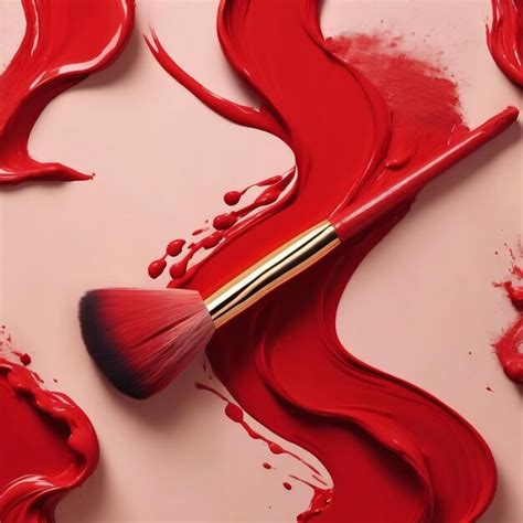 Premium Photo | Cosmetics abstract texture background red acrylic paint ...