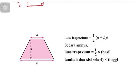 Pembuktian rumus luas trapezium - YouTube