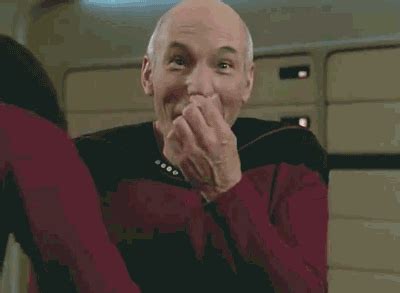 Laughing laugh picard GIF on GIFER - by Gojin