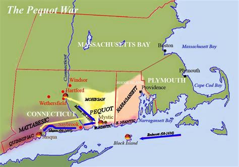 U.S. Timeline: 1637 - The Pequot War | Pequot war, Narragansett bay, War