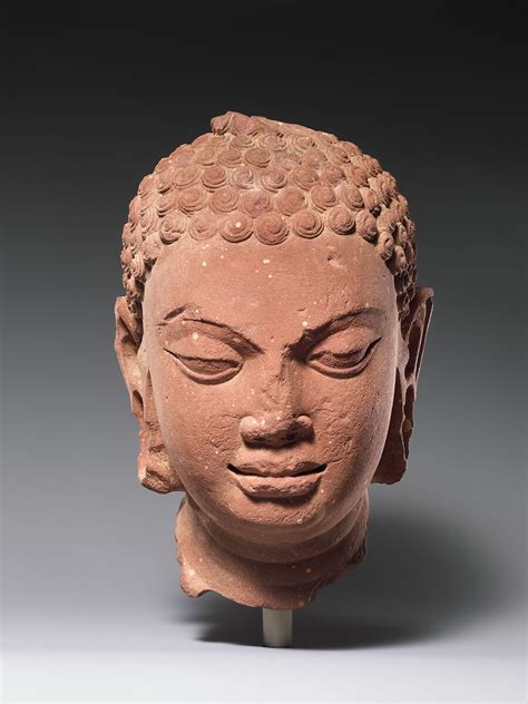 Head of a Buddha | India (Uttar Pradesh, Mathura) | late Gupta period | The Metropolitan Museum ...