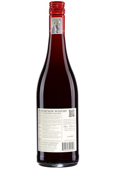 Robertson Winery, Shiraz Mourvedre Viognier | Product page | SAQ.COM