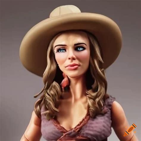 Western movie mini figure of elisabeth hurley