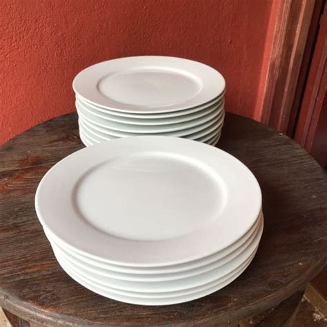 Extra Large White Dinner Plates 30.5cm, Furniture & Home Living ...