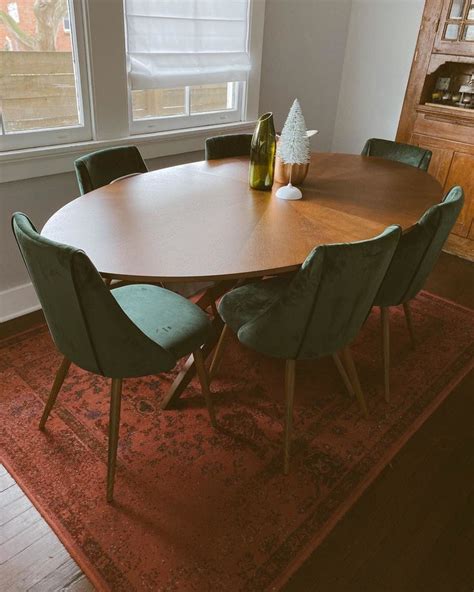 Conan Walnut Oval Dining Table | Midcentury modern dining table, Oval table dining, Mcm dining room