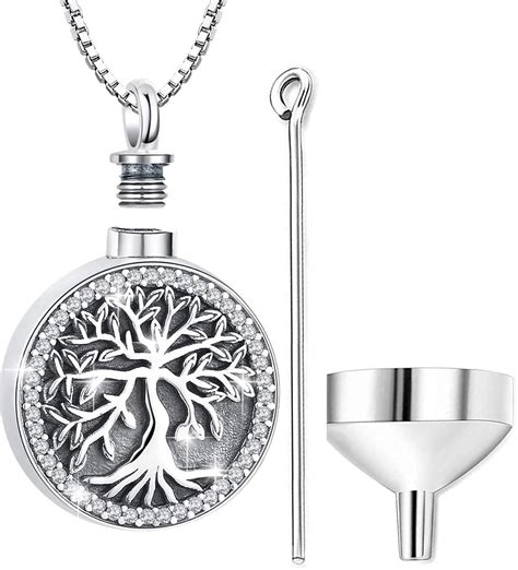 Amazon.com: Cremation Jewelry for Ashes, Urn Necklace for Women ...