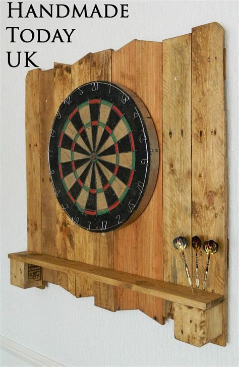 Handmade Driftwood Dart Board Dartboard Backboard With Shelf | Etsy ...