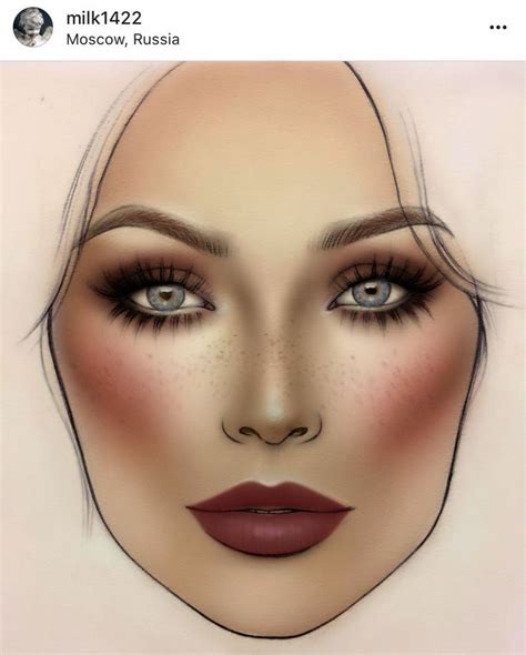 Pin by Denise Gómez on Mac face chart | Makeup face charts, Makeup charts, Face chart