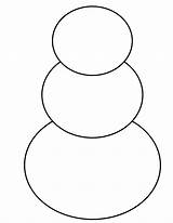 Printable Craft Plain Snowman Coloring Pages sketch template