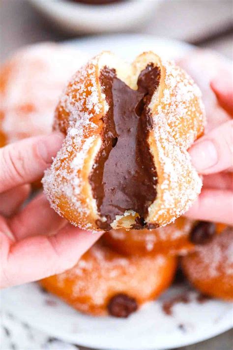 Chocolate Custard Filled Donuts [Video] - Sweet and Savory Meals
