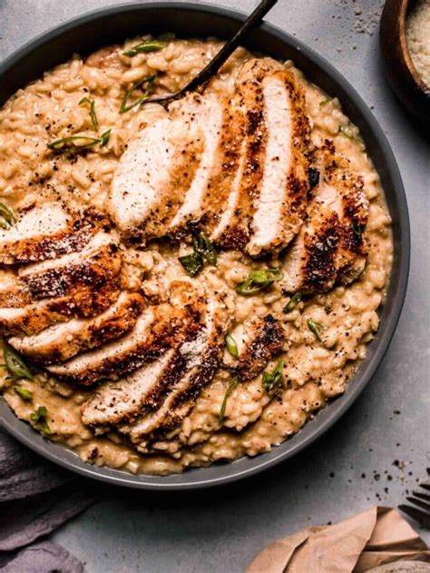 Creamy Chicken Risotto Recipe - Platings + Pairings