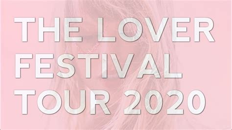 Taylor Swift The Lover Festival Tour 2020! - YouTube