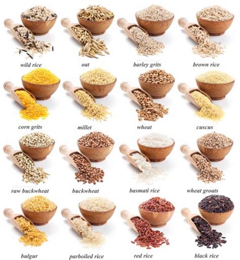 Types Of Grains List