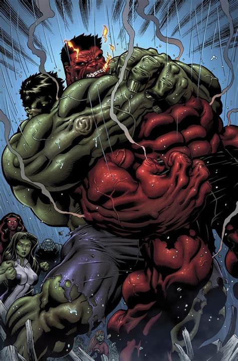 Red Hulk vs Green Hulk By Bob Layton | Hulk comic, Red hulk, Hulk